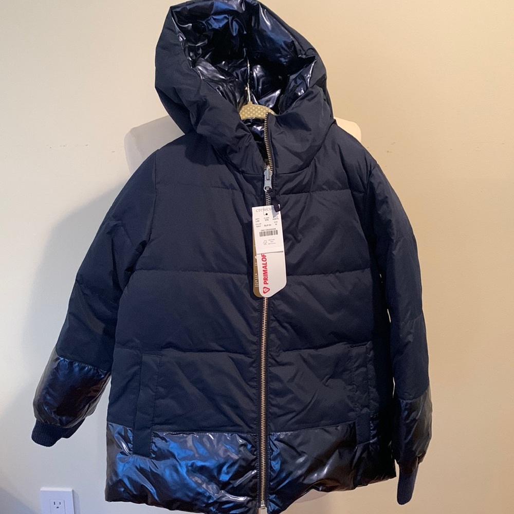 Jcrew crewcuts size M girl’s reversible puffer jacket NWT